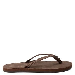 Rainbows Flirty Braidy Sandals Dark Brown Large